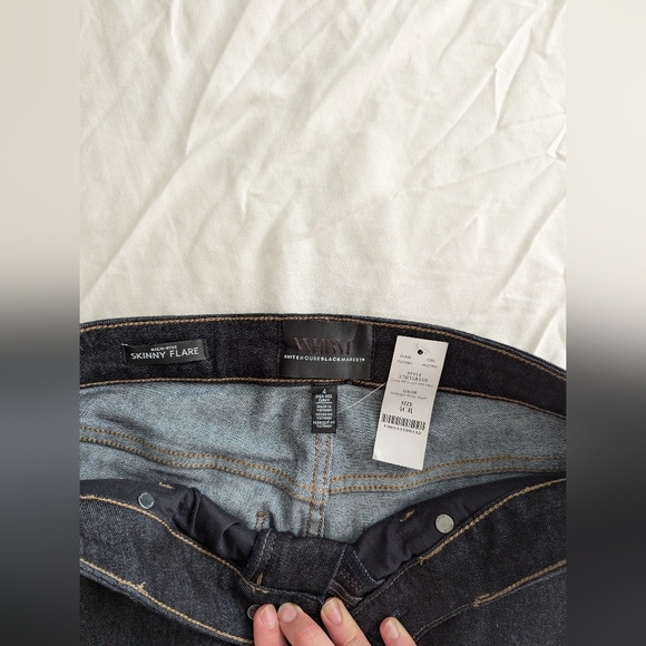 NWT - Black Wide Leg Jean - WHBM - Picture 4 of 4